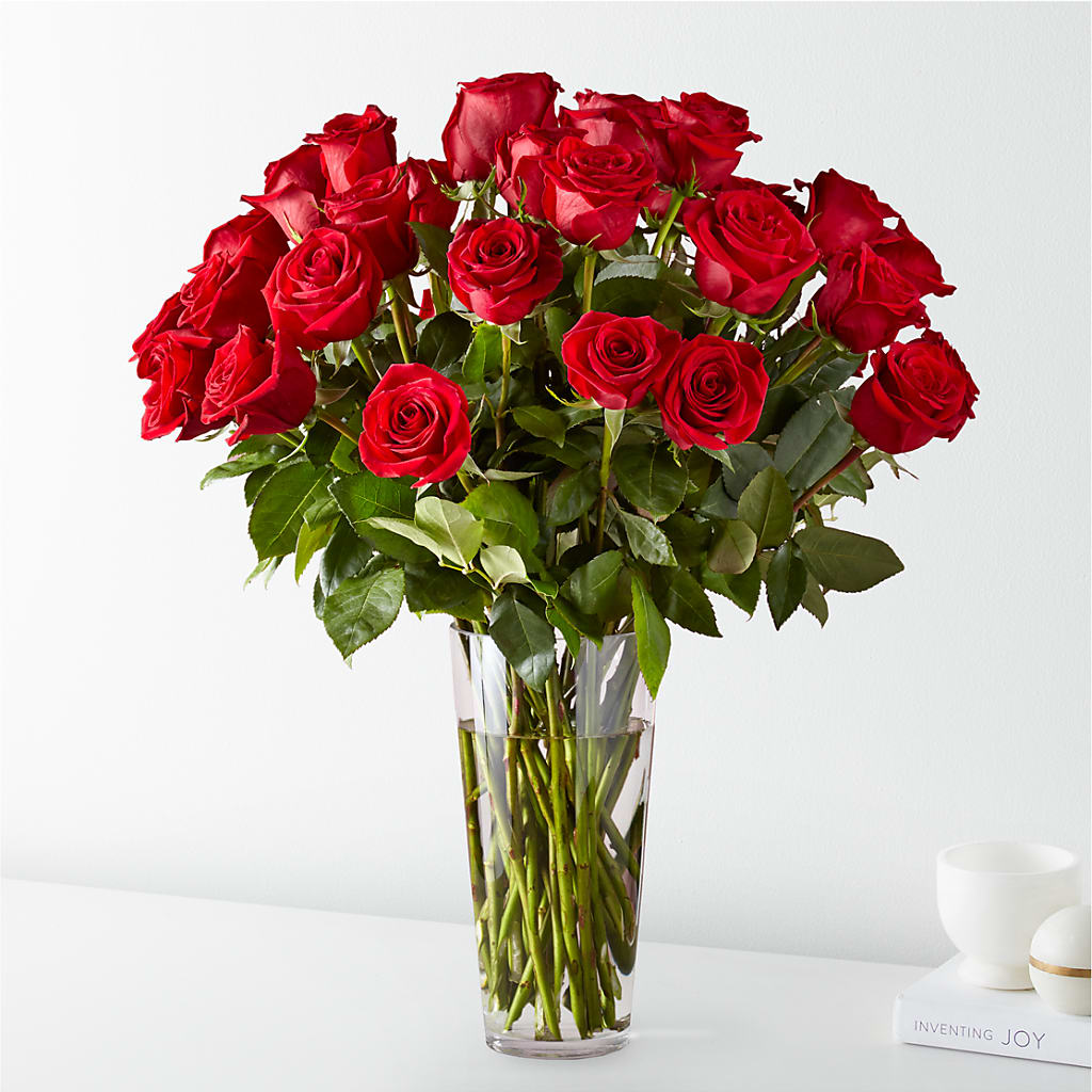 Long Stem Red Rose Bouquet – Friendly Flower Shop, San Angelo TX