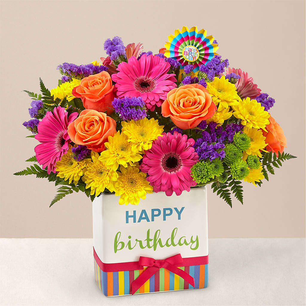 Birthday Brights Bouquet – Friendly Flower Shop, San Angelo TX