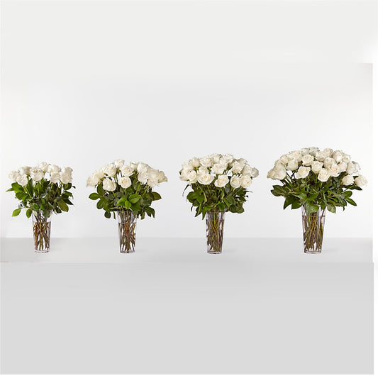 Long Stem White Rose Bouquet – Friendly Flower Shop, San Angelo TX