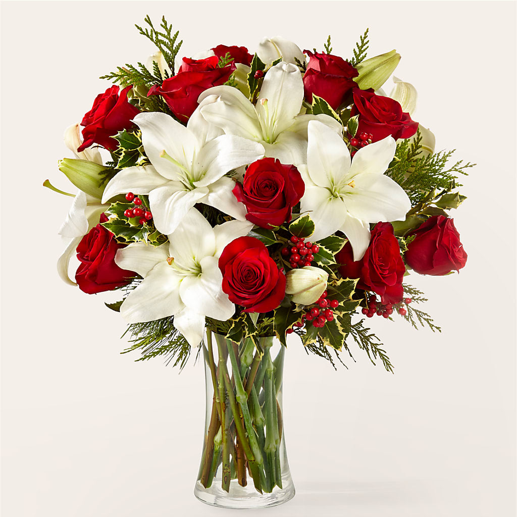Sparkling Snowflakes Bouquet – Friendly Flower Shop, San Angelo TX