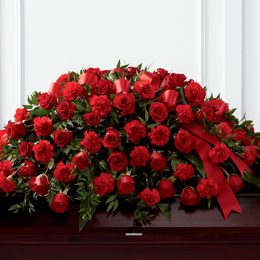 Tribute of Life Casket Spray – Friendly Flower Shop, San Angelo TX