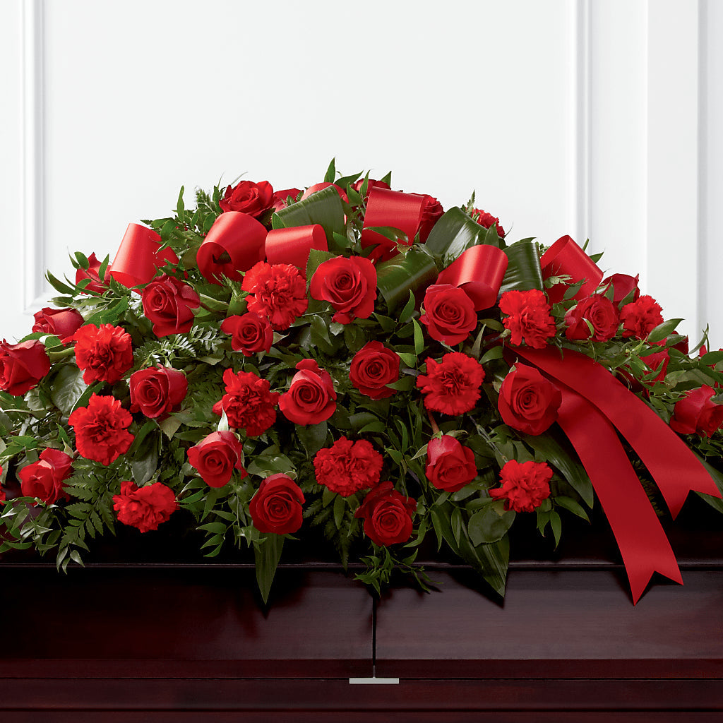 Tribute of Life Casket Spray – Friendly Flower Shop, San Angelo TX