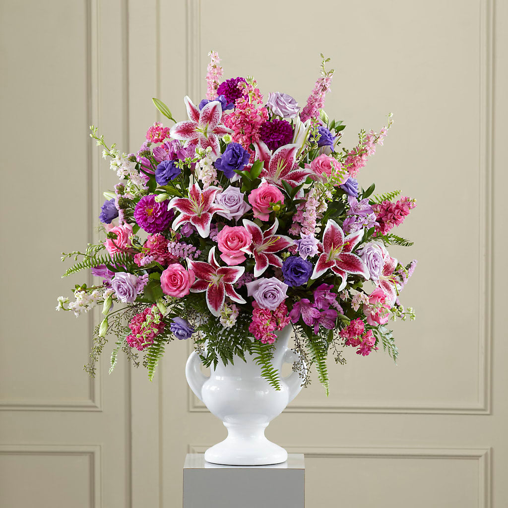 Peaceful Tribute Arrangement – Friendly Flower Shop, San Angelo TX