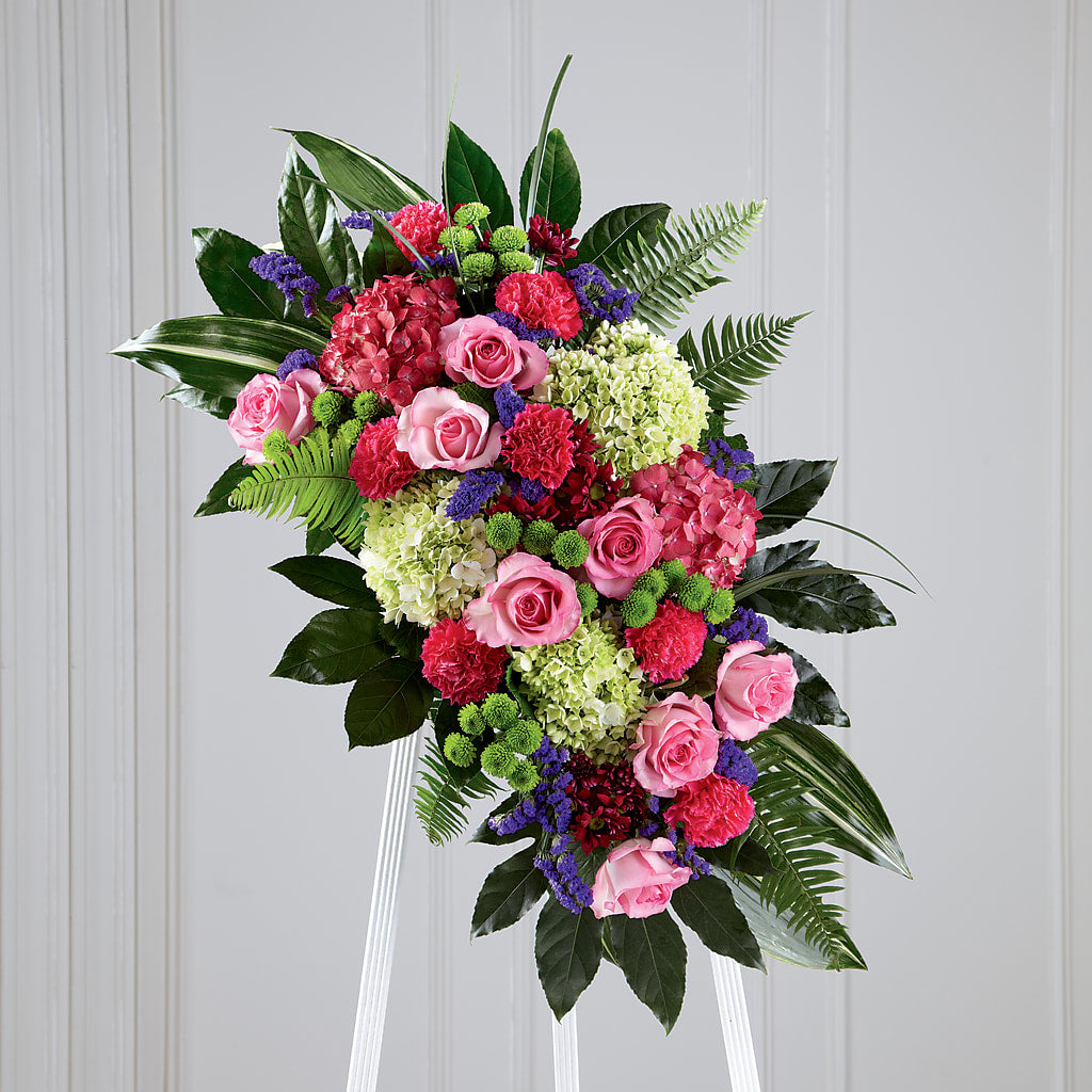 Refreshing Mix Standing Spray – Friendly Flower Shop, San Angelo TX