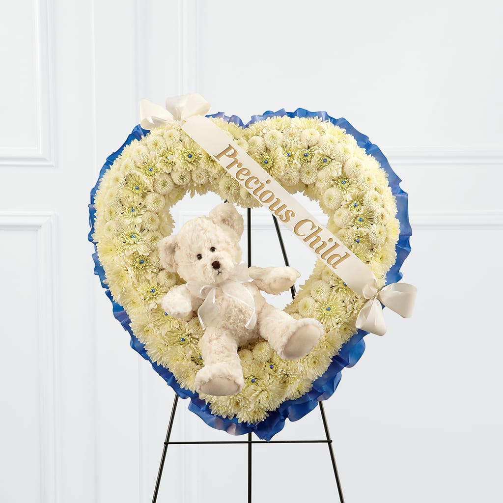 Precious Child Standing Heart – Friendly Flower Shop, San Angelo TX