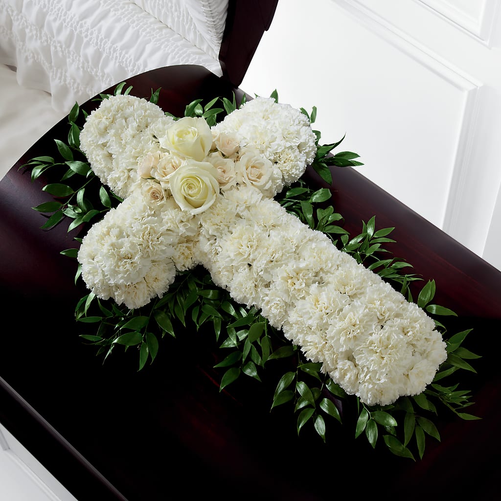Peaceful Memories Casket Spray (Standard) – Friendly Flower Shop, San Angelo TX