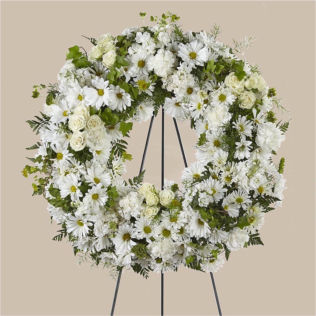Faithful Wishes Wreath – Friendly Flower Shop, San Angelo TX