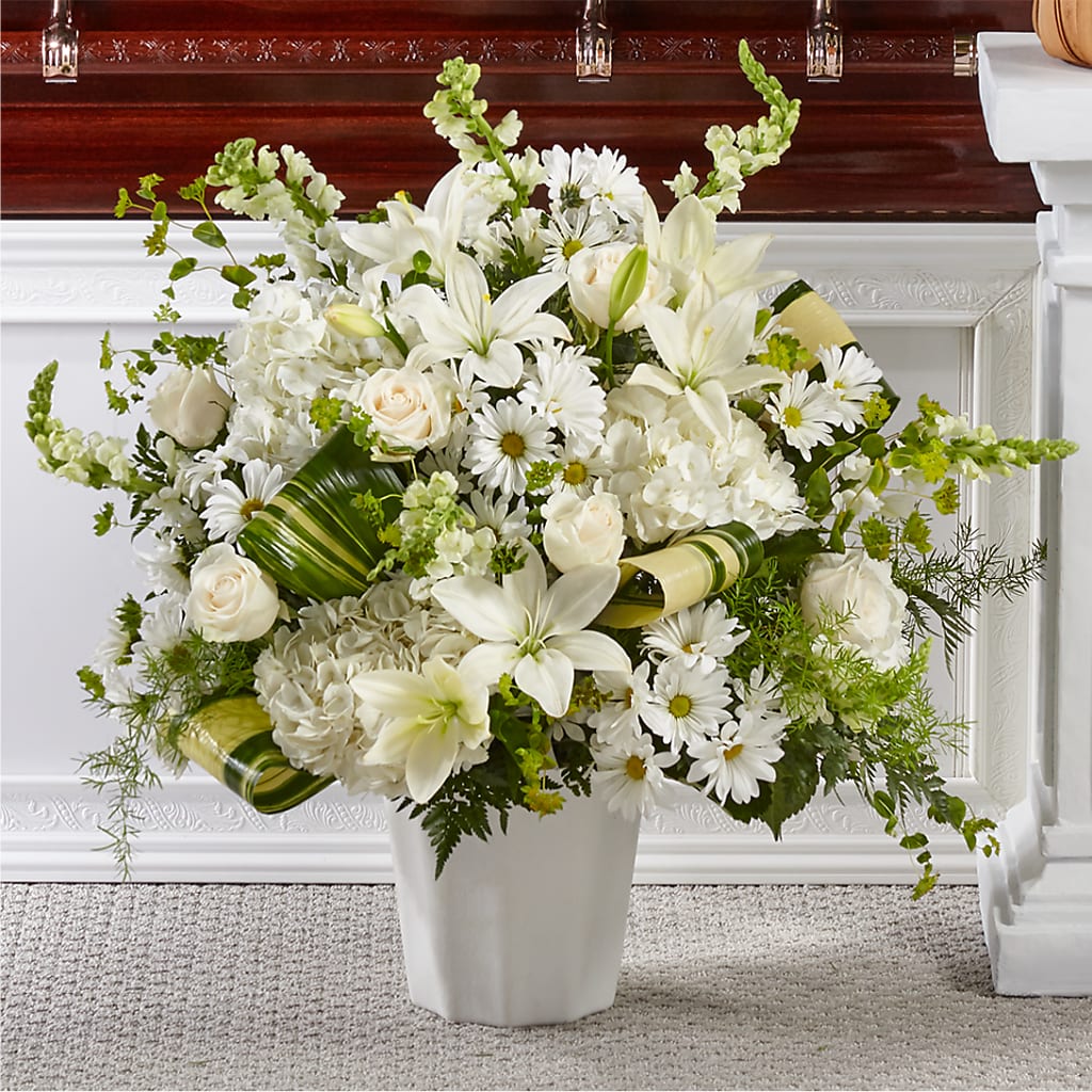 Thoughts of Tranquility Floor Basket – Friendly Flower Shop, San Angelo TX