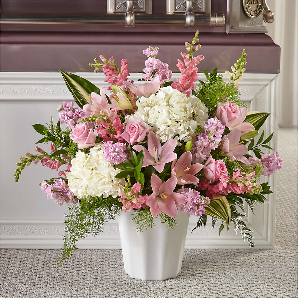 Simply Serene Floor Basket – Friendly Flower Shop, San Angelo TX