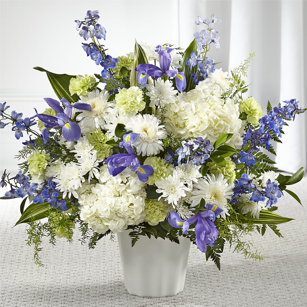Soft Serenity Floor Basket – Friendly Flower Shop, San Angelo TX