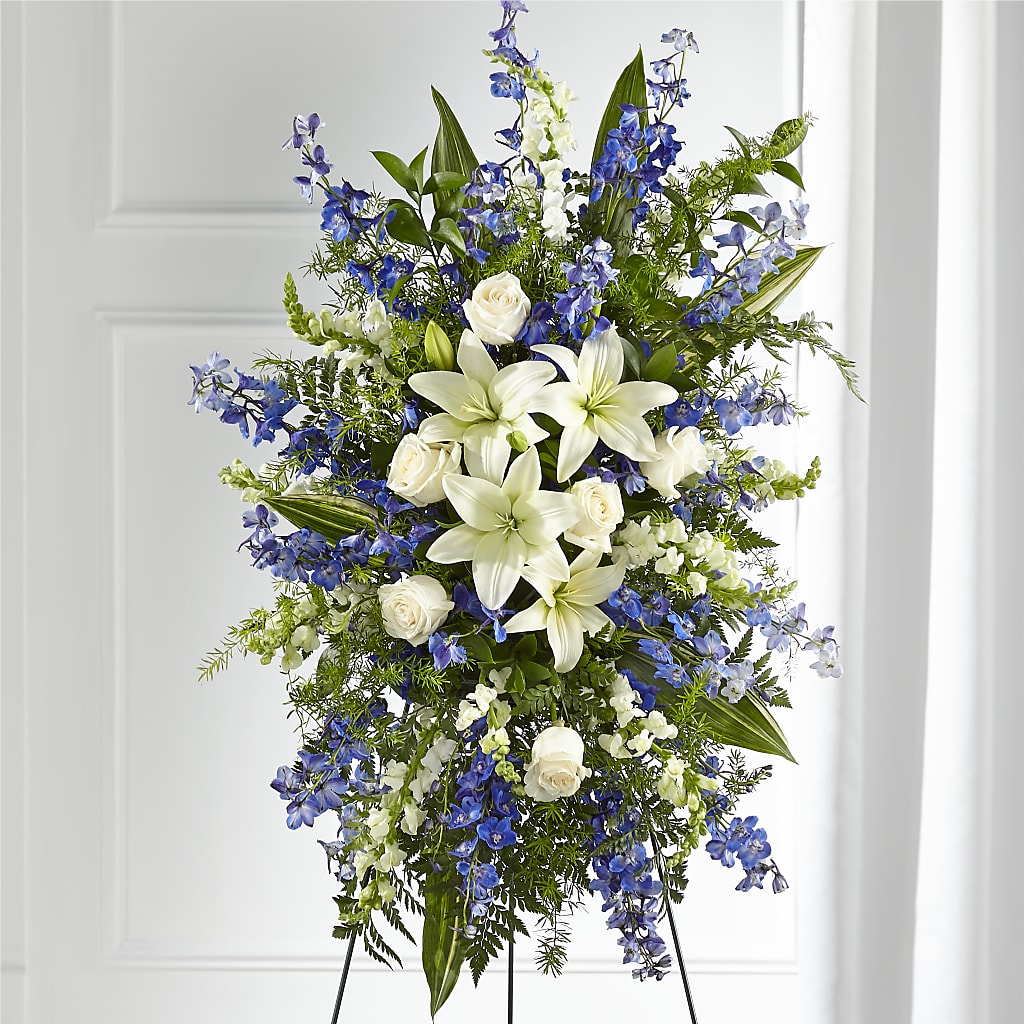 Faithful Friend Standing Spray – Friendly Flower Shop, San Angelo TX