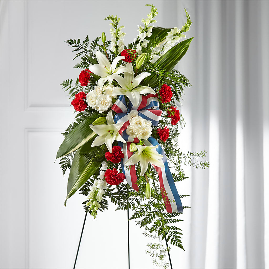 Stars of Life Standing Spray – Friendly Flower Shop, San Angelo TX