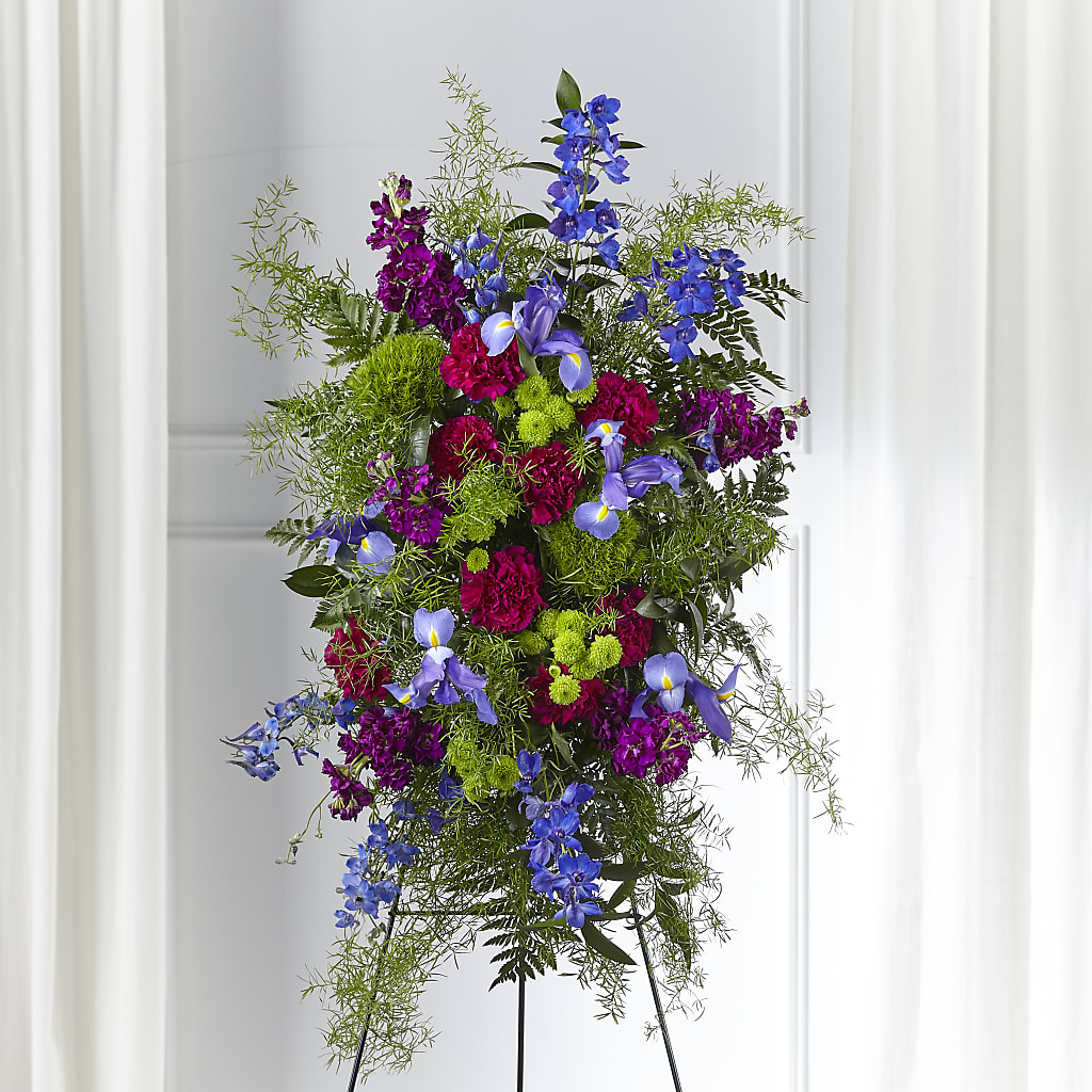 Heavenly Skies Standing Spray – Friendly Flower Shop, San Angelo TX