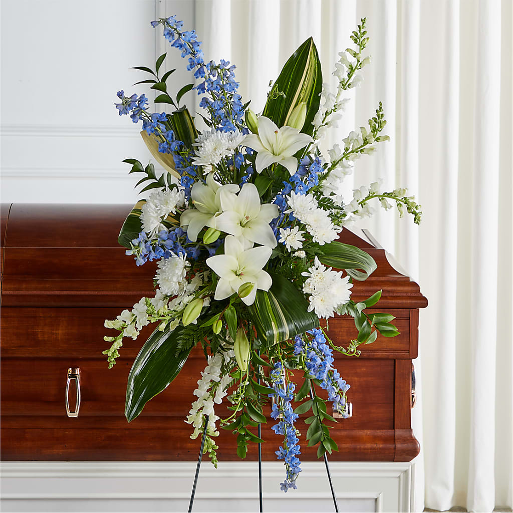 Eternal Impressions Standing Spray – Friendly Flower Shop, San Angelo TX