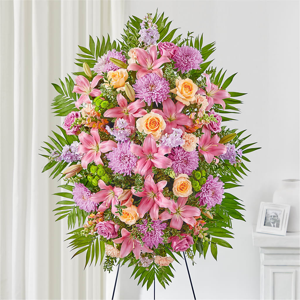 Love & Light Standing Spray – Friendly Flower Shop, San Angelo TX