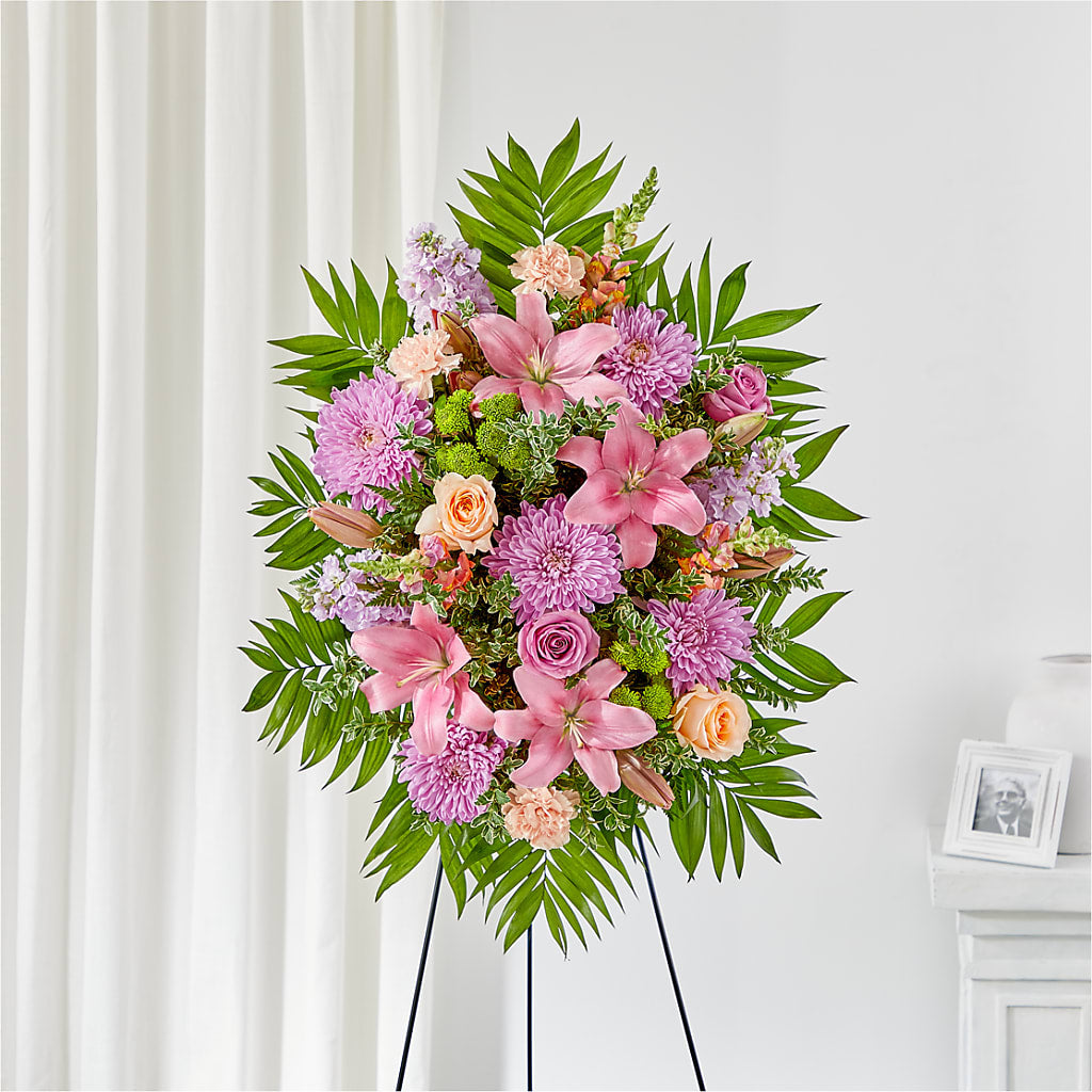 Love & Light Standing Spray – Friendly Flower Shop, San Angelo TX
