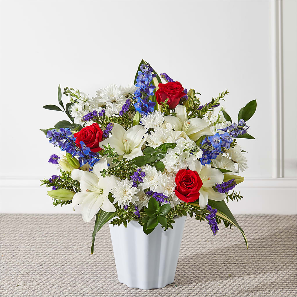 Consoled Floor Basket – Friendly Flower Shop, San Angelo TX