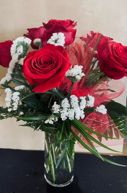 6 Roses –  Friendly Flower Shop, San Angelo TX