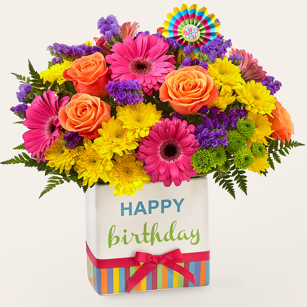 Birthday Brights Bouquet –  Friendly Flower Shop, San Angelo TX
