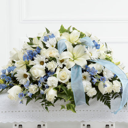 Tender Treasure Casket Spray –  Friendly Flower Shop, San Angelo TX
