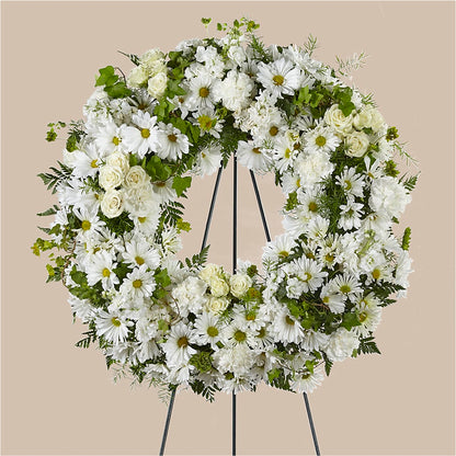 Faithful Wishes Wreath –  Friendly Flower Shop, San Angelo TX