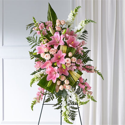 Elegant Embrace Standing Spray –  Friendly Flower Shop, San Angelo TX