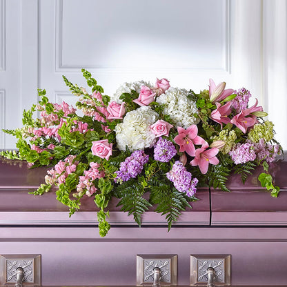 Life's Gratitude Casket Spray –  Friendly Flower Shop, San Angelo TX