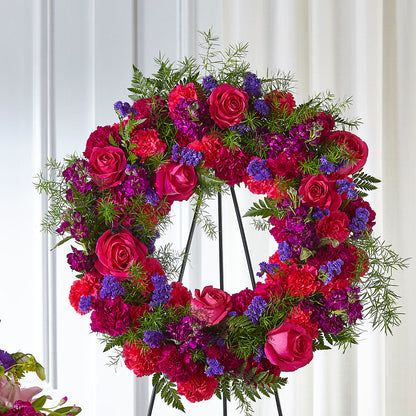 Calming Colors Wreath –  Friendly Flower Shop, San Angelo TX