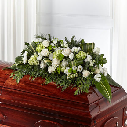 Hopeful Gesture Casket Spray –  Friendly Flower Shop, San Angelo TX