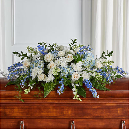 Timeless Essence Casket Spray –  Friendly Flower Shop, San Angelo TX