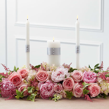 Worldwide Romance Unity Candle Arrangement –  Friendly Flower Shop, San Angelo TX