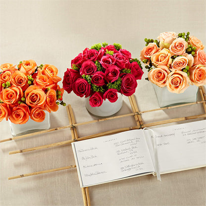 Dawn Rose Centerpiece –  Friendly Flower Shop, San Angelo TX