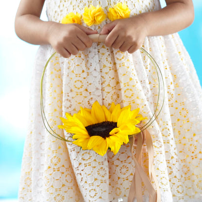 Sweet Sunshine Flower Girl Bouquet –  Friendly Flower Shop, San Angelo TX