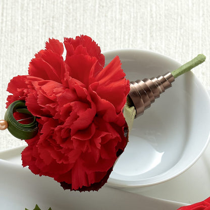 Red Carnation Boutonniere –  Friendly Flower Shop, San Angelo TX
