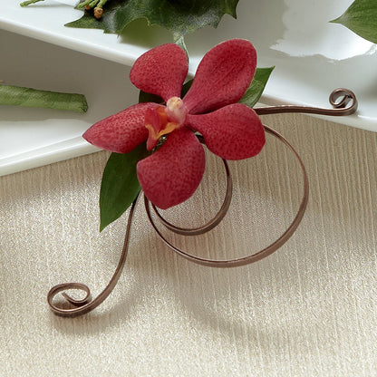 Red Mokara Boutonniere –  Friendly Flower Shop, San Angelo TX